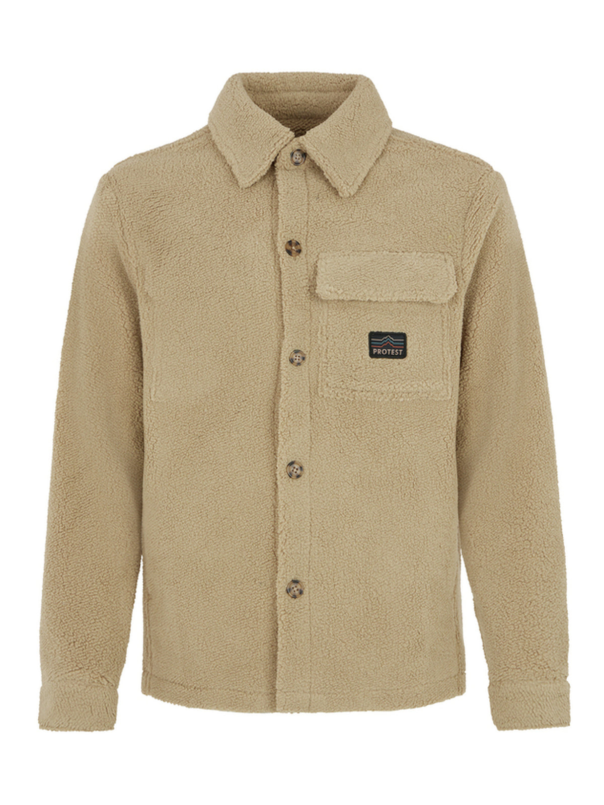PROTEST PRTRUNDIS heavy shirt | BambooBeige