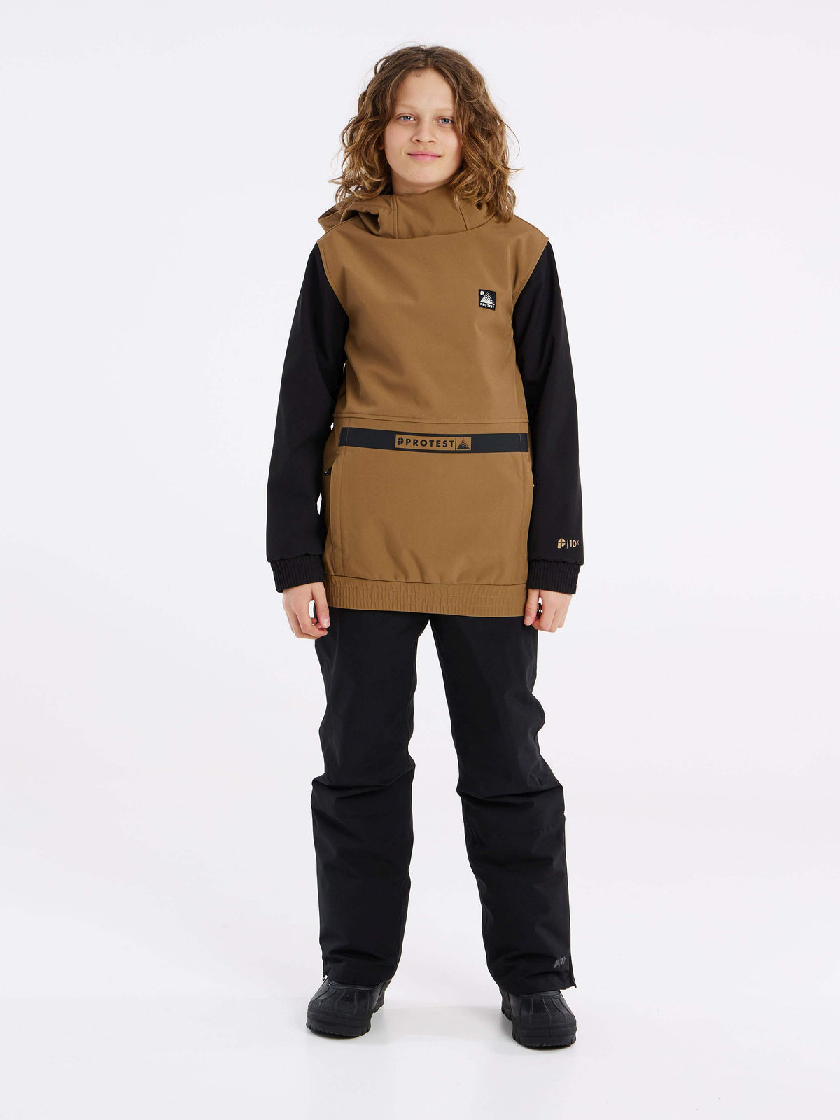 PROTEST PRTWING JR softshell snow | Sandy Brown