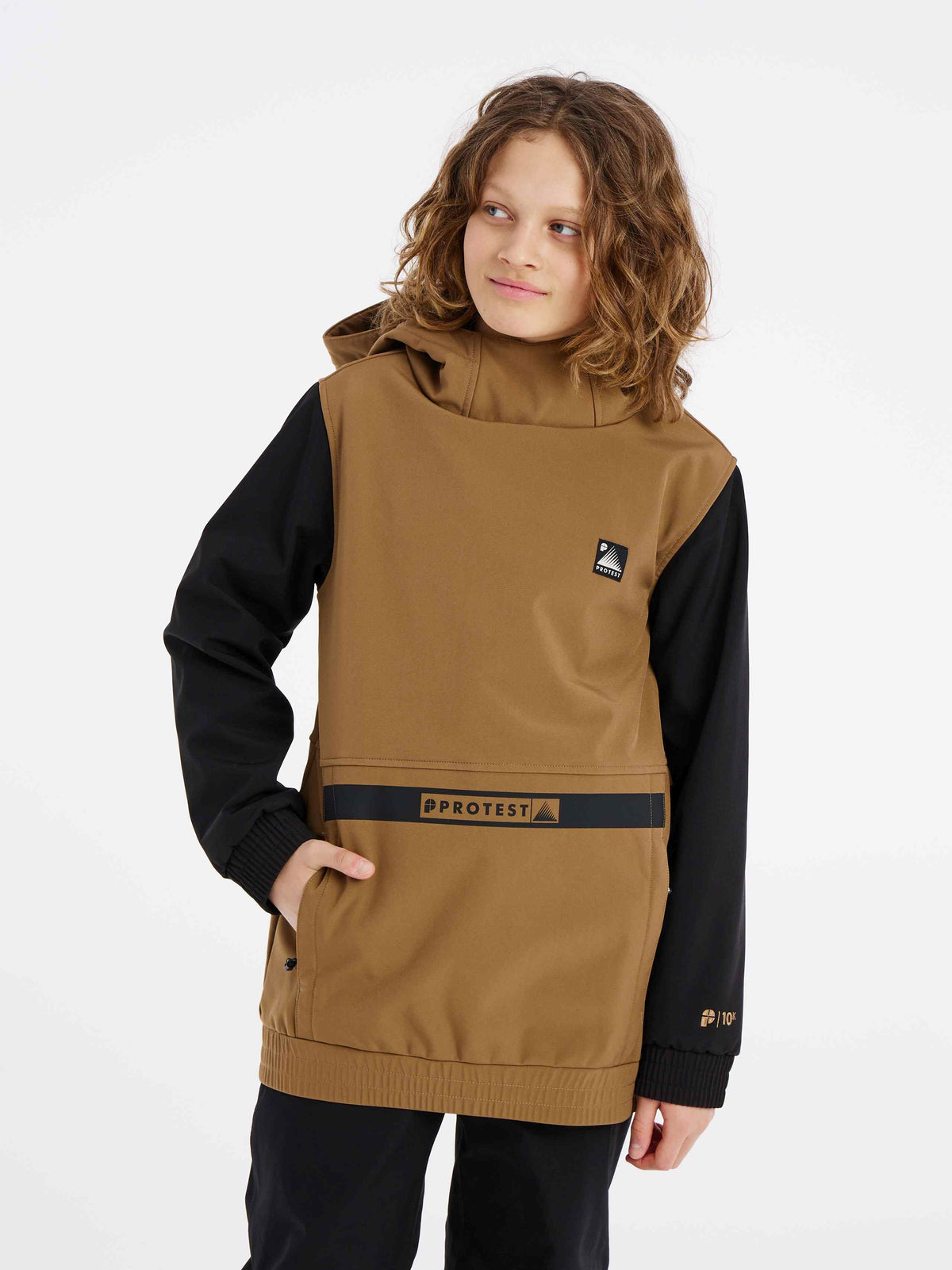 PROTEST PRTWING JR softshell snow | Sandy Brown