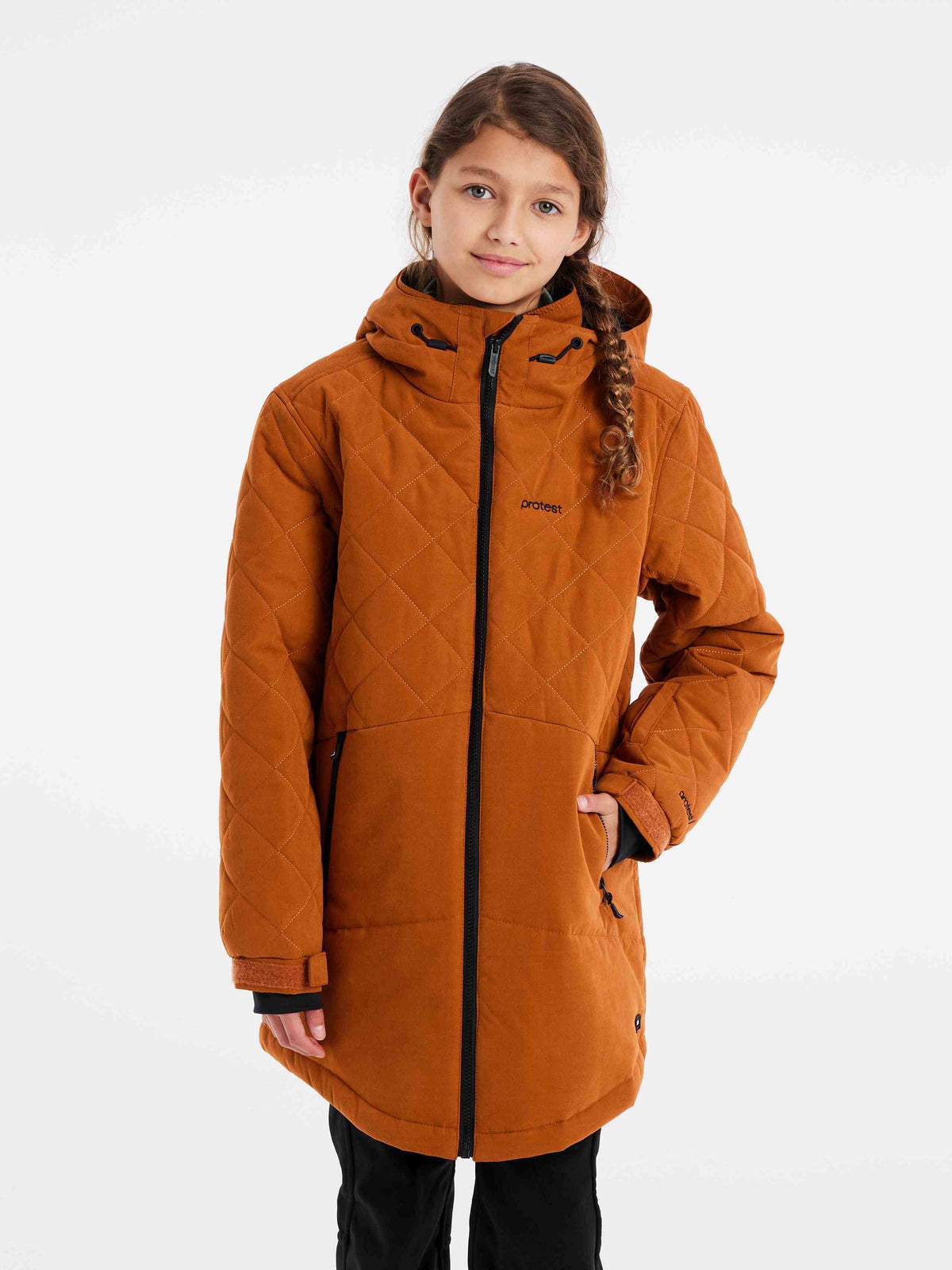PROTEST PRTTAMIRES JR snowjacket | Nutty Cognac