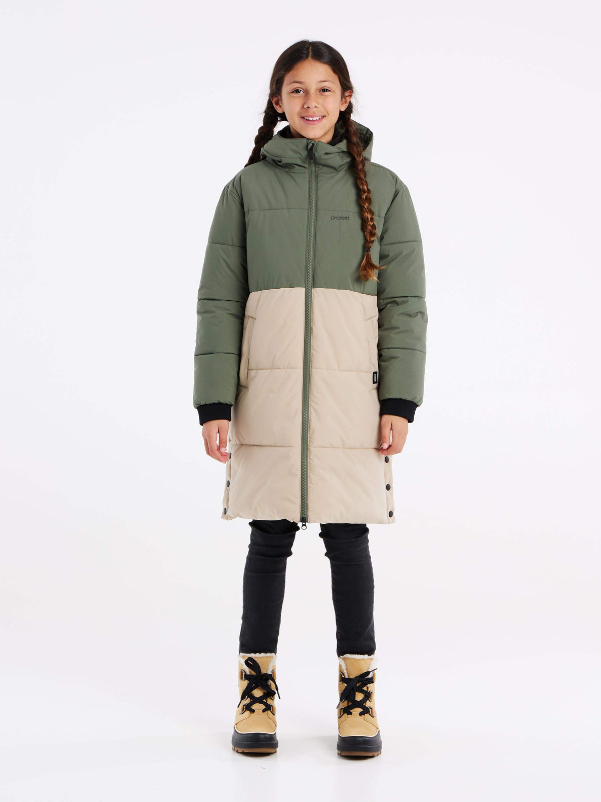 PROTEST PRTNOIVA JR parka | Botanic Green