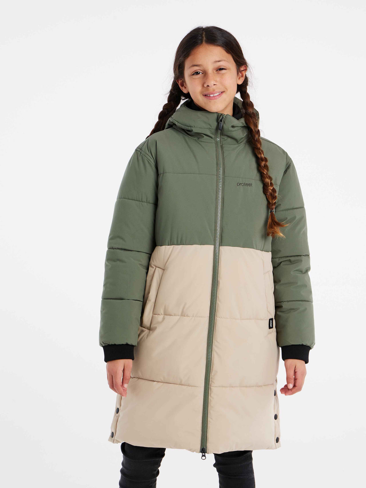 PROTEST PRTNOIVA JR parka | Botanic Green