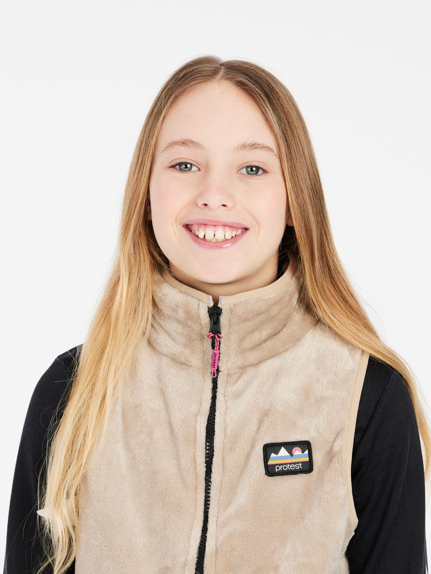 PROTEST PRTZELDA JR bodywarmer | BambooBeige