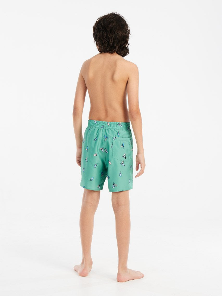 PROTEST PRTRocker JR Swim shorts | Cactus Green