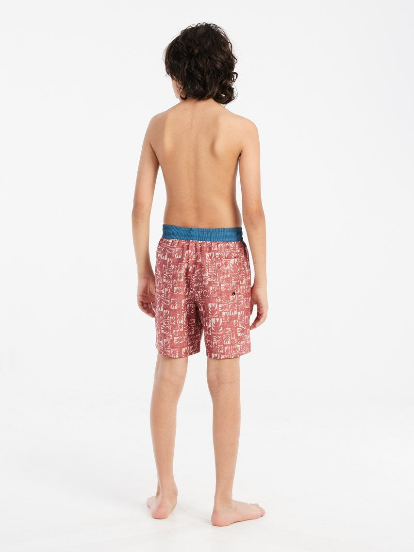 PROTEST PRTSurfin JR Swim shorts | Brick Red