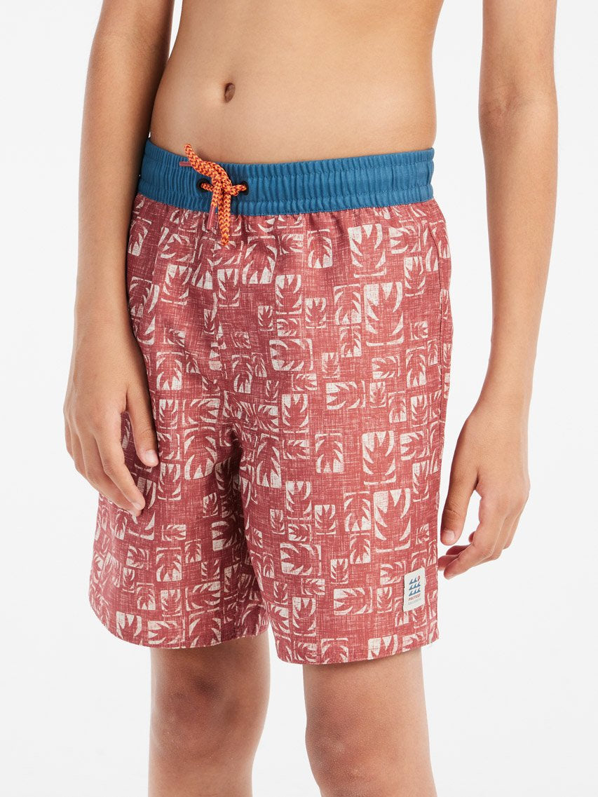 PROTEST PRTSurfin JR Swim shorts | Brick Red