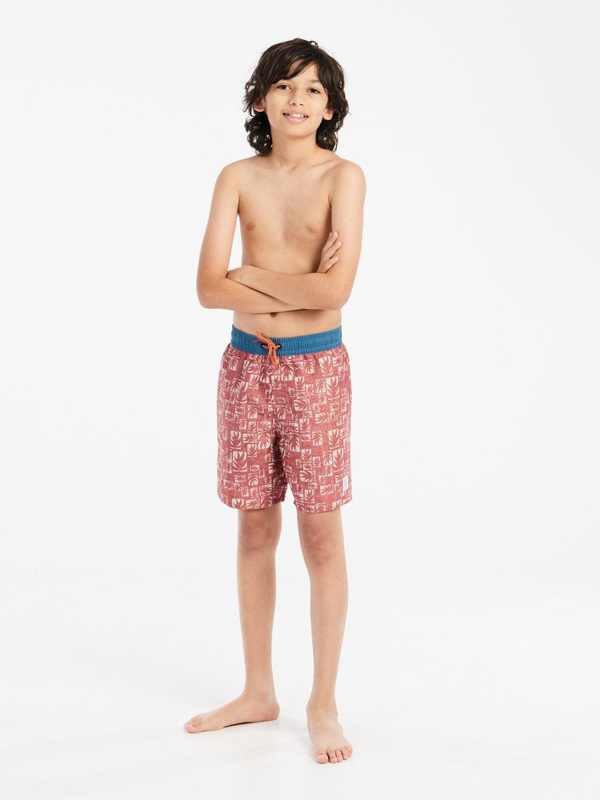 PROTEST PRTSurfin JR Swim shorts | Brick Red