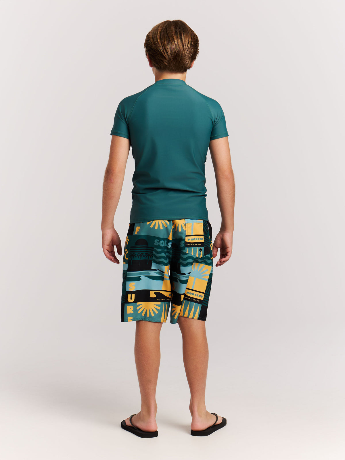 PROTEST PRTTonny JR Beach Shorts | Dark Teal