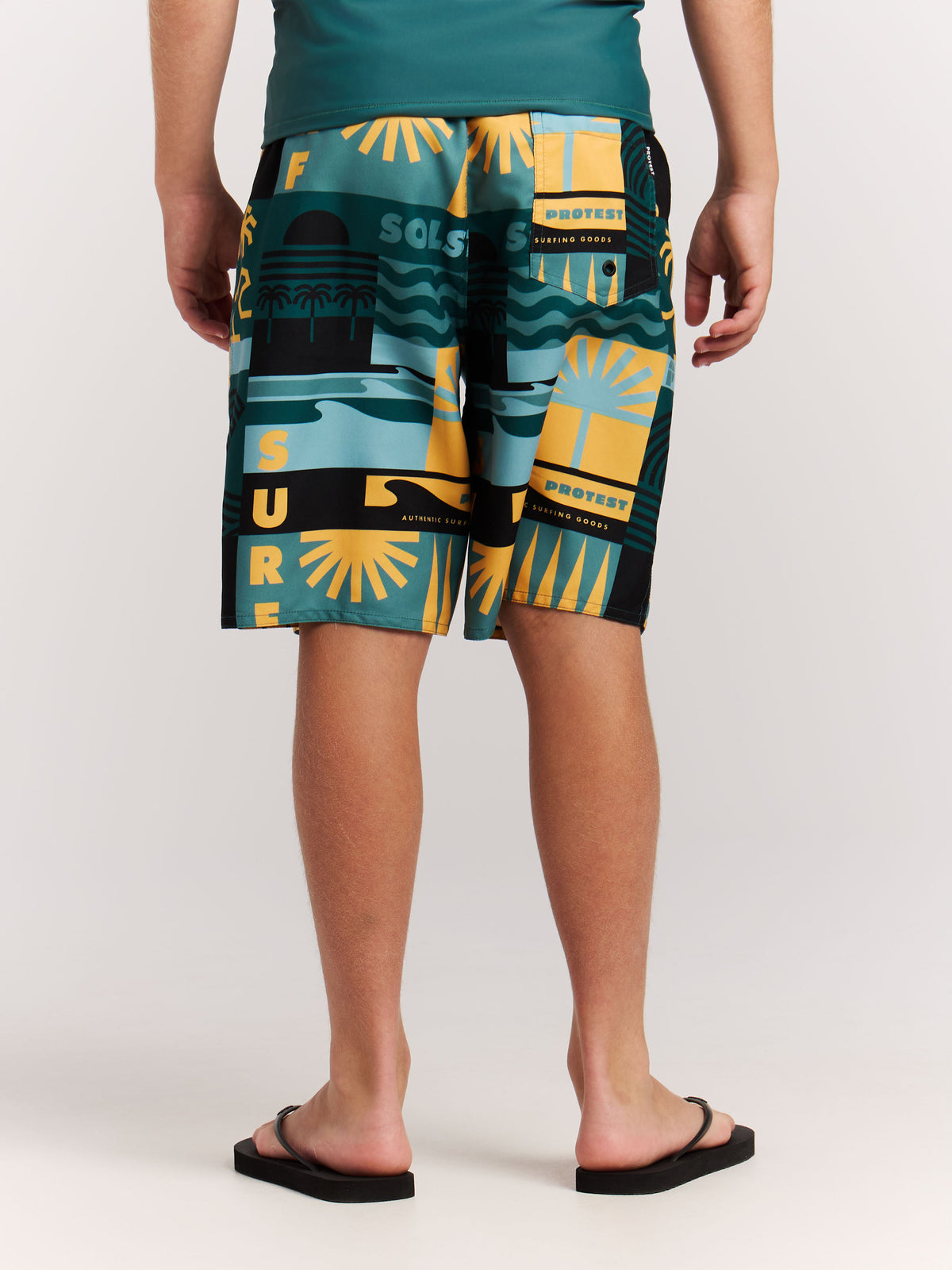 PROTEST PRTTonny JR Beach Shorts | Dark Teal