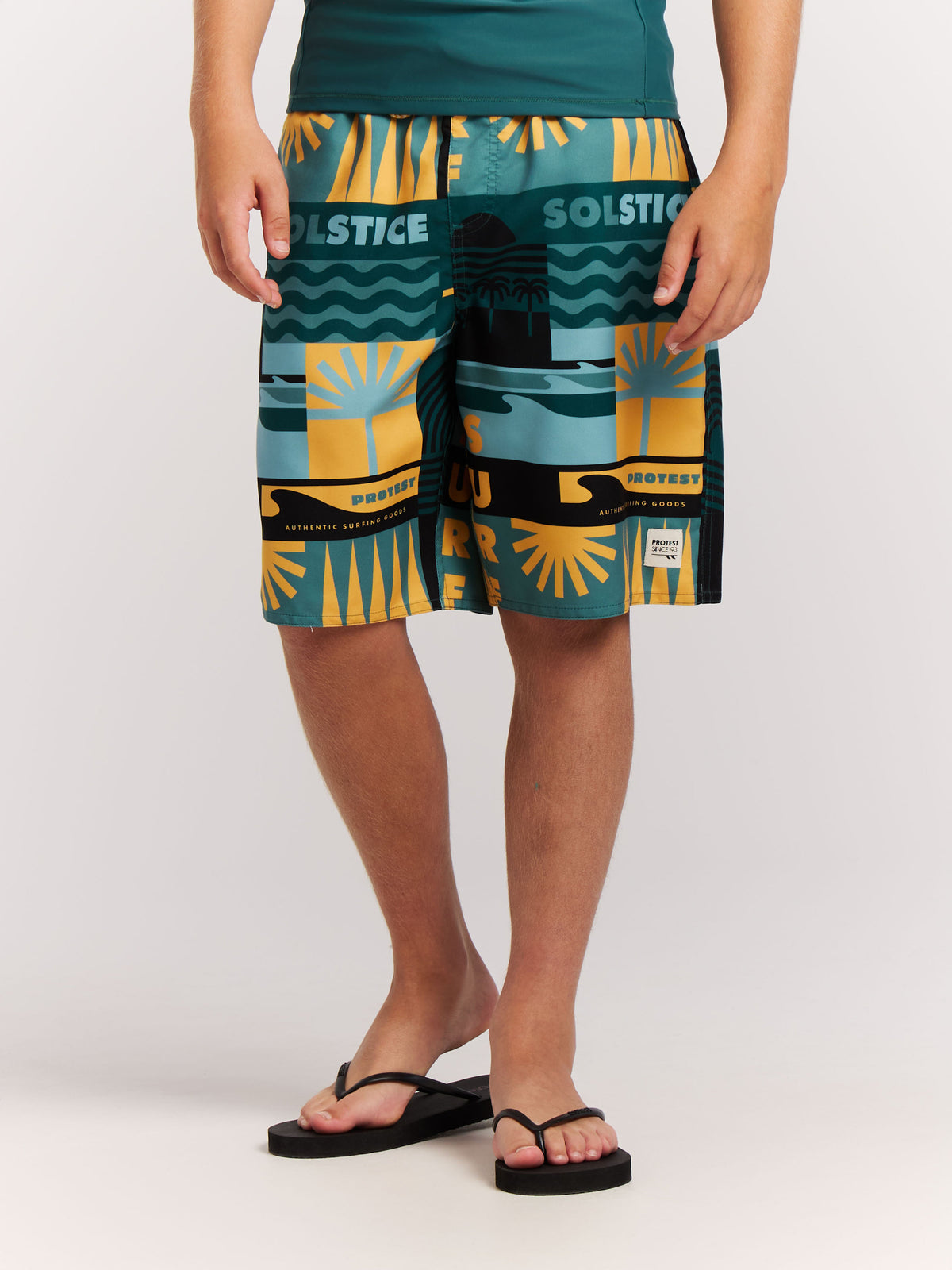 PROTEST PRTTonny JR Beach Shorts | Dark Teal