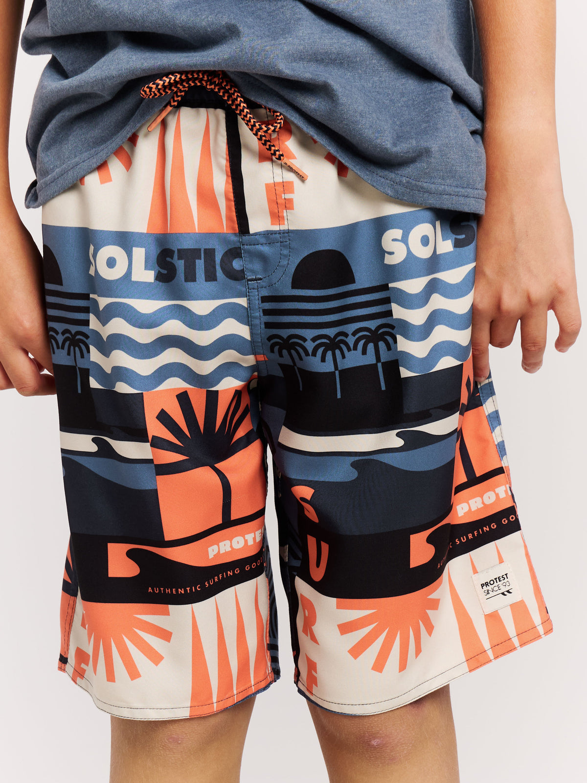 PROTEST PRTTonny JR Beach Shorts | Night Skyblue