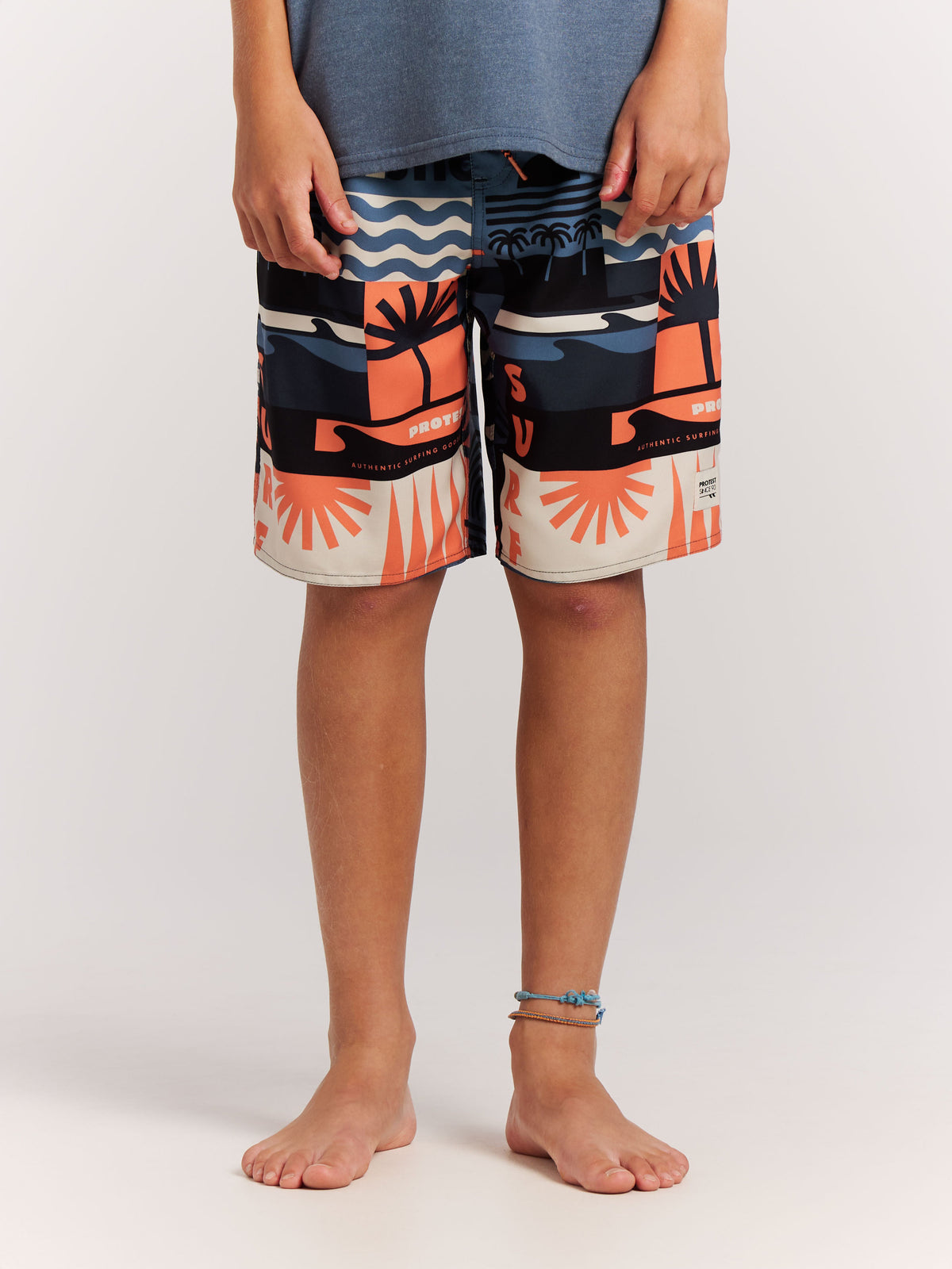 PROTEST PRTTonny JR Beach Shorts | Night Skyblue