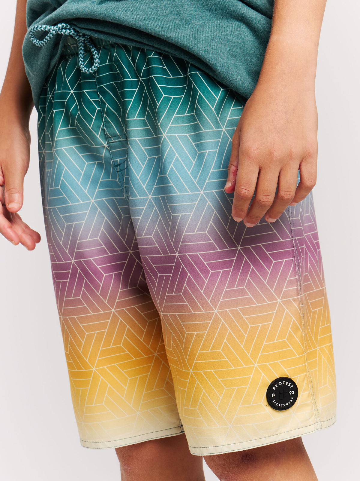 PROTEST PRTChopper JR Beach Shorts | Dark Teal