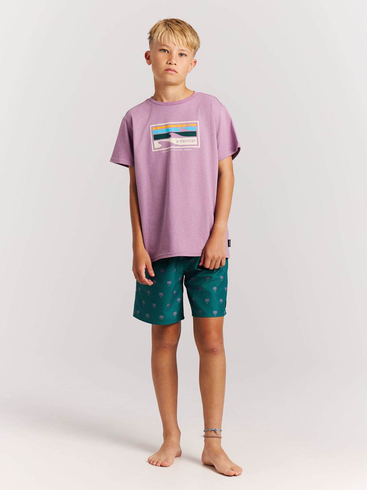 PROTEST PRTCalvin JR Beach Shorts | Dark Teal