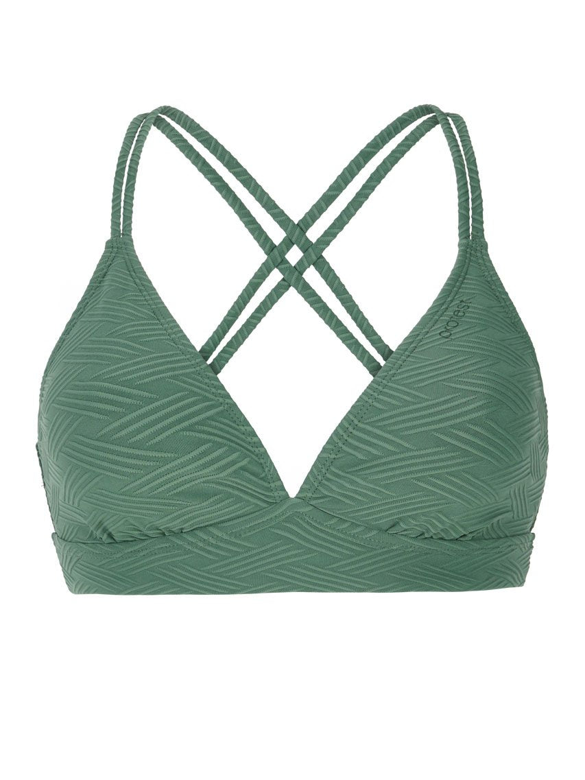 PROTEST MIXSupera 25 Triangle Bikini Top | Veggie Green