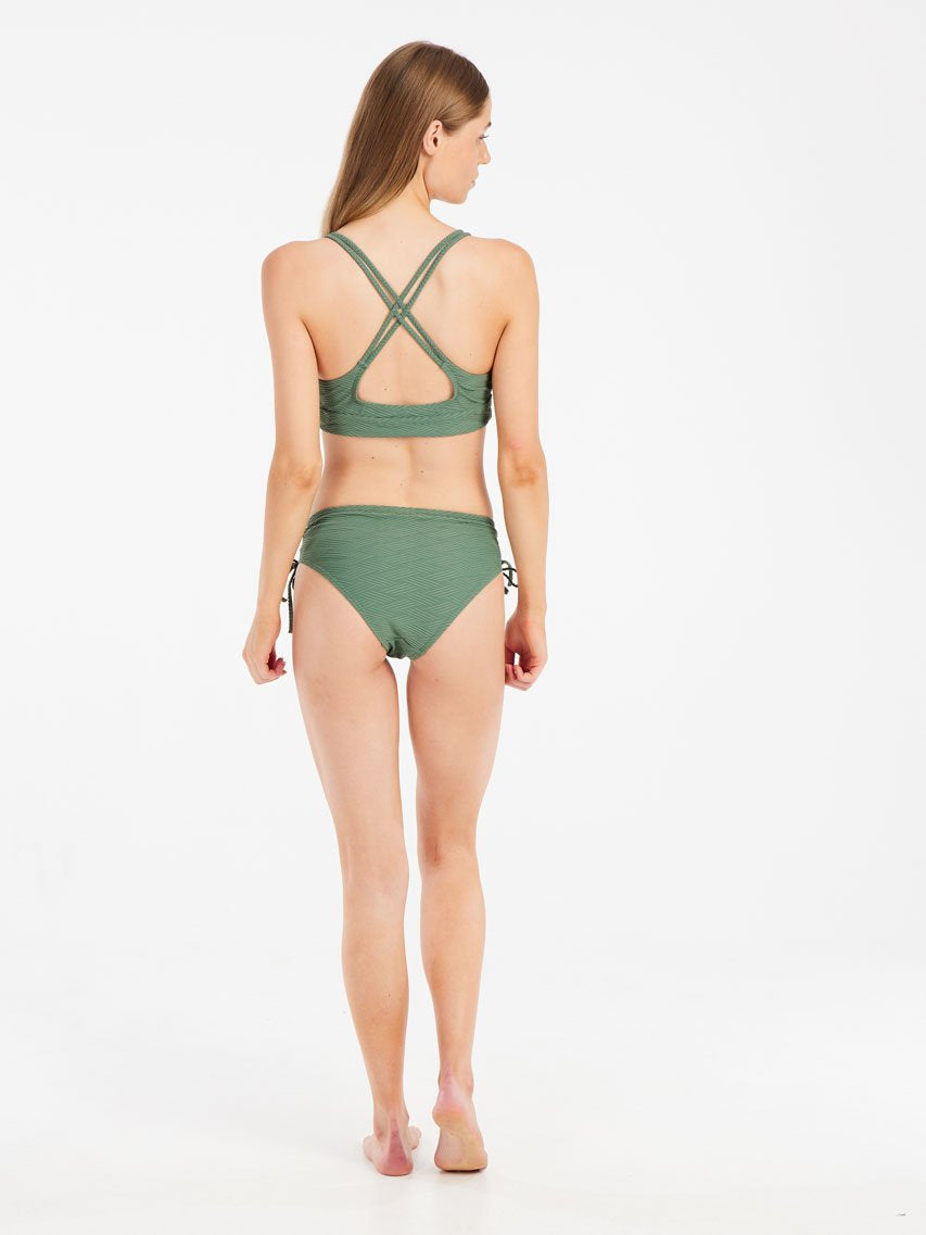PROTEST MIXSupera 25 Triangle Bikini Top | Veggie Green