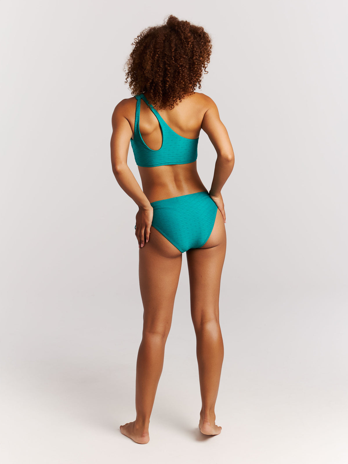 PROTEST MIXMarlea One Shoulder Bikini Top | Peacock Green