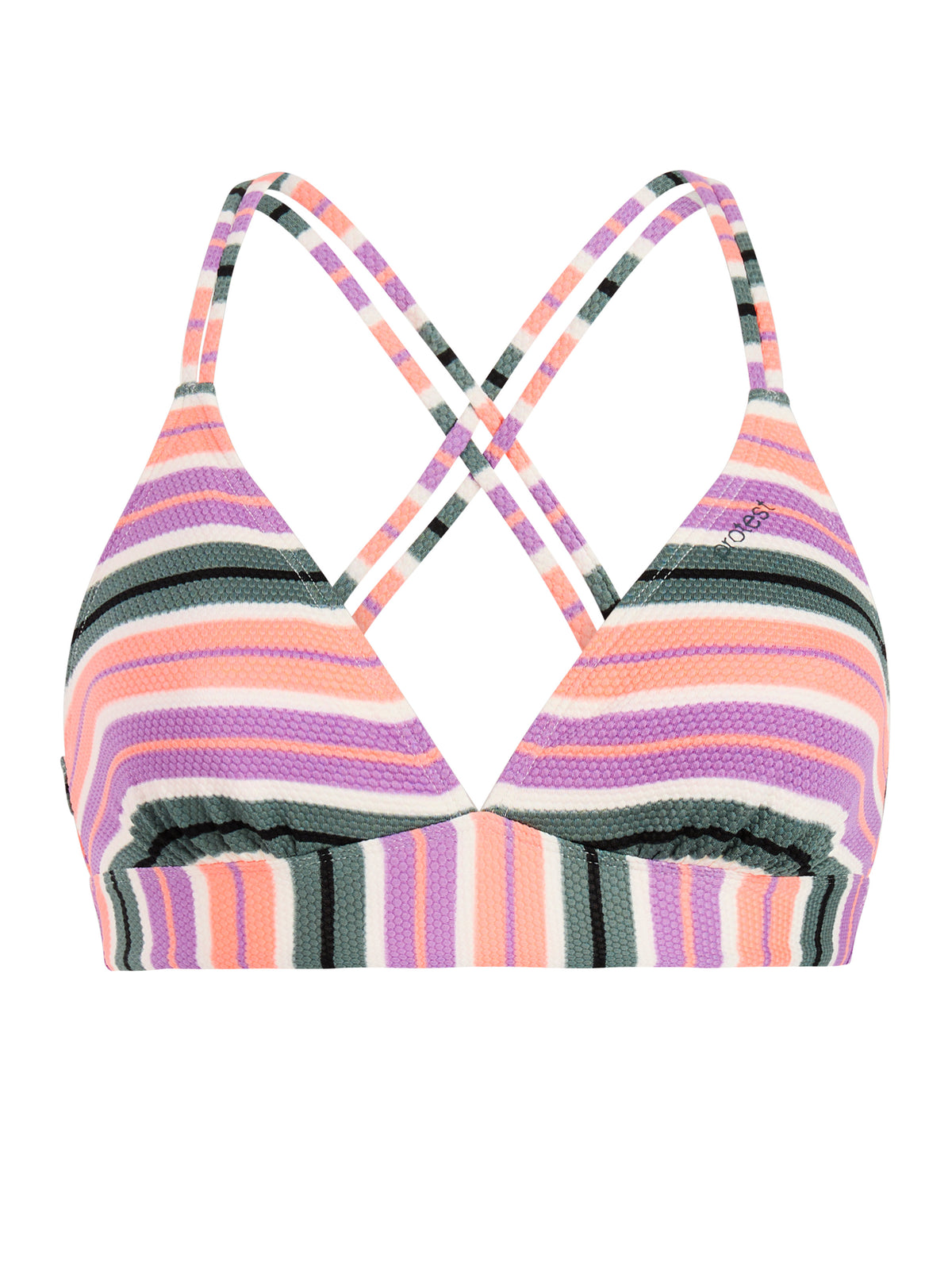 PROTEST MIXSupera Triangle Bikini Top | Jelly Purple