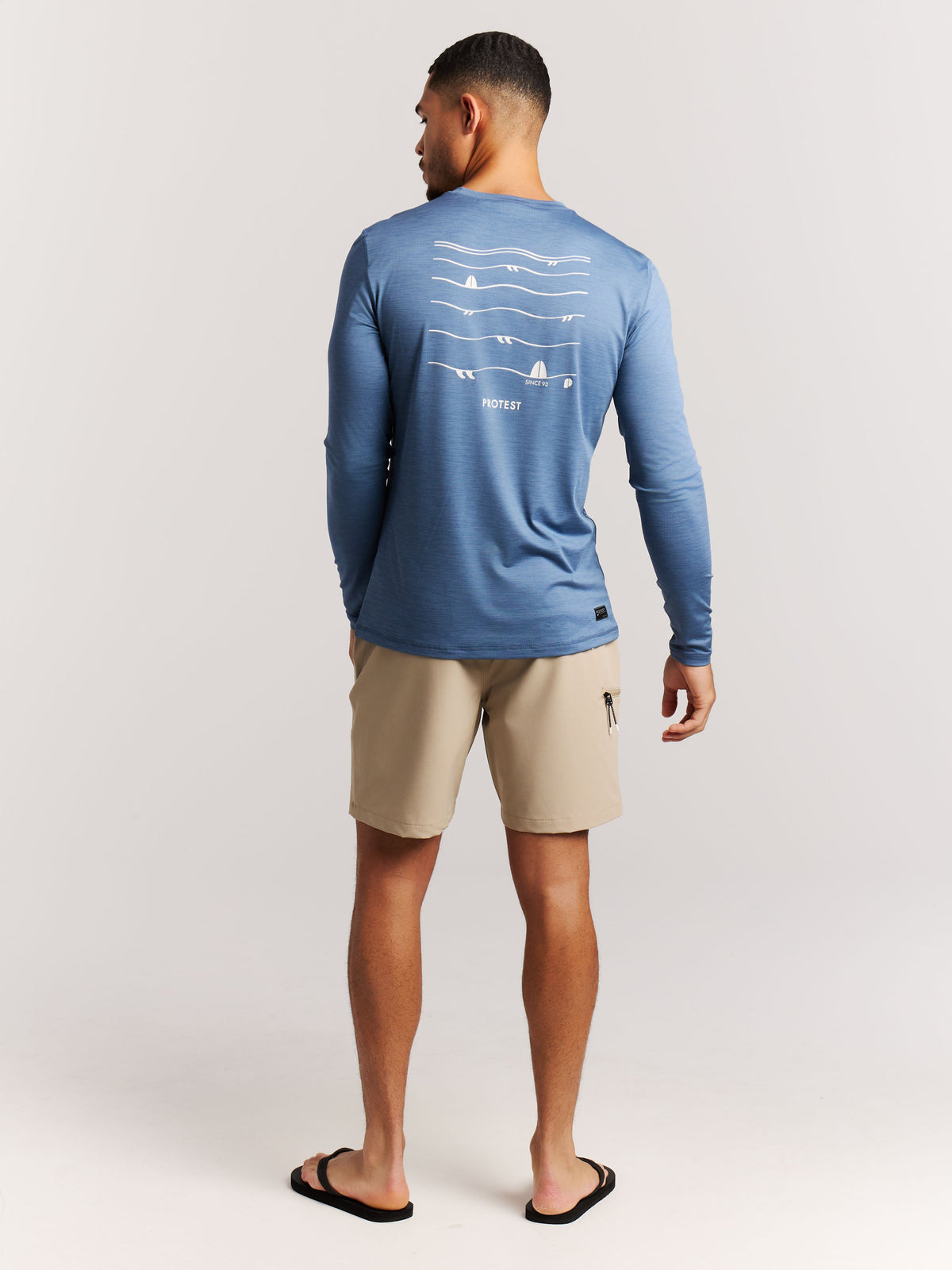 PROTEST PRTRyle Surf T-shirts Longsleeve | Empire Blue
