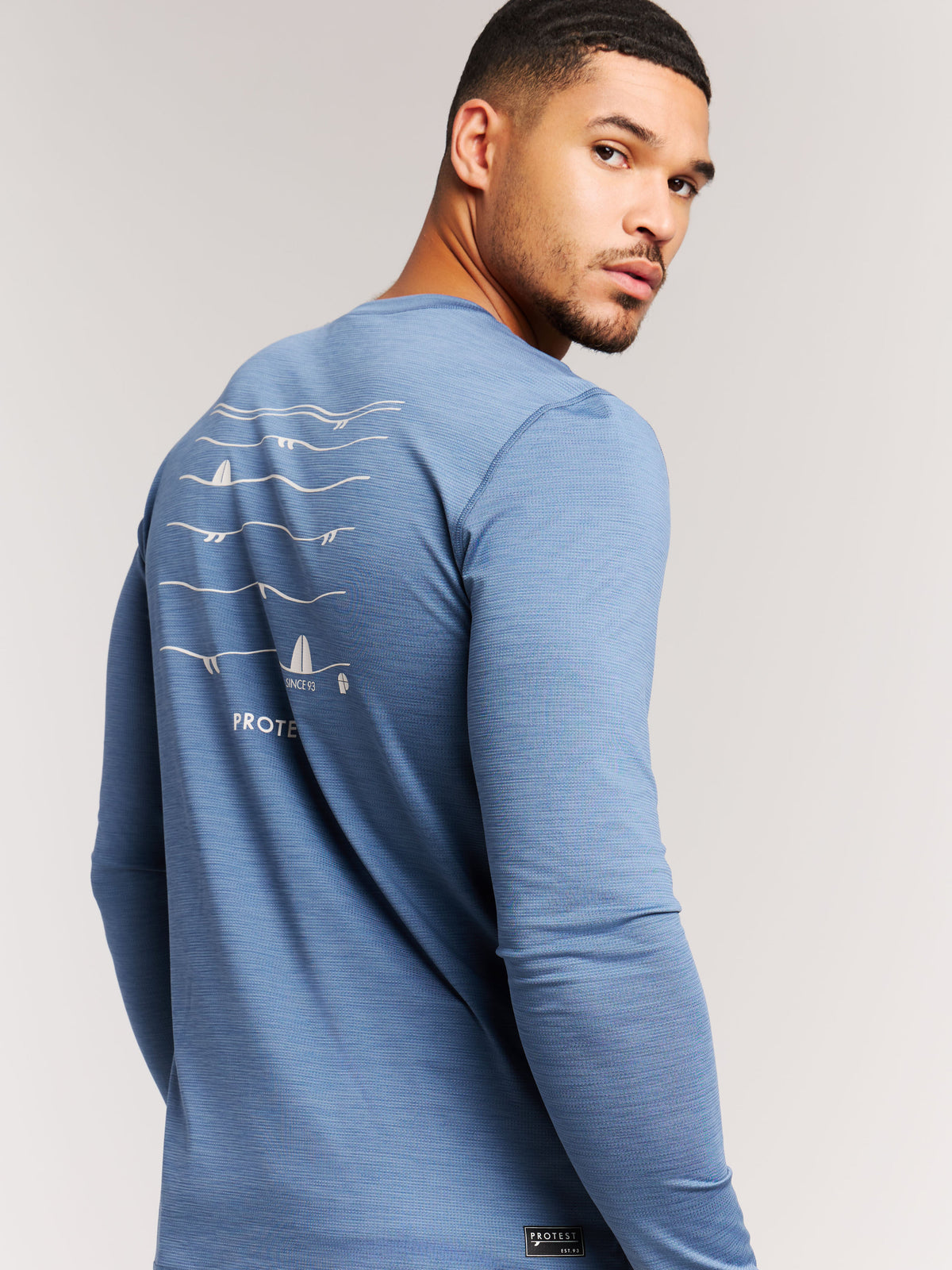 PROTEST PRTRyle Surf T-shirts Longsleeve | Empire Blue