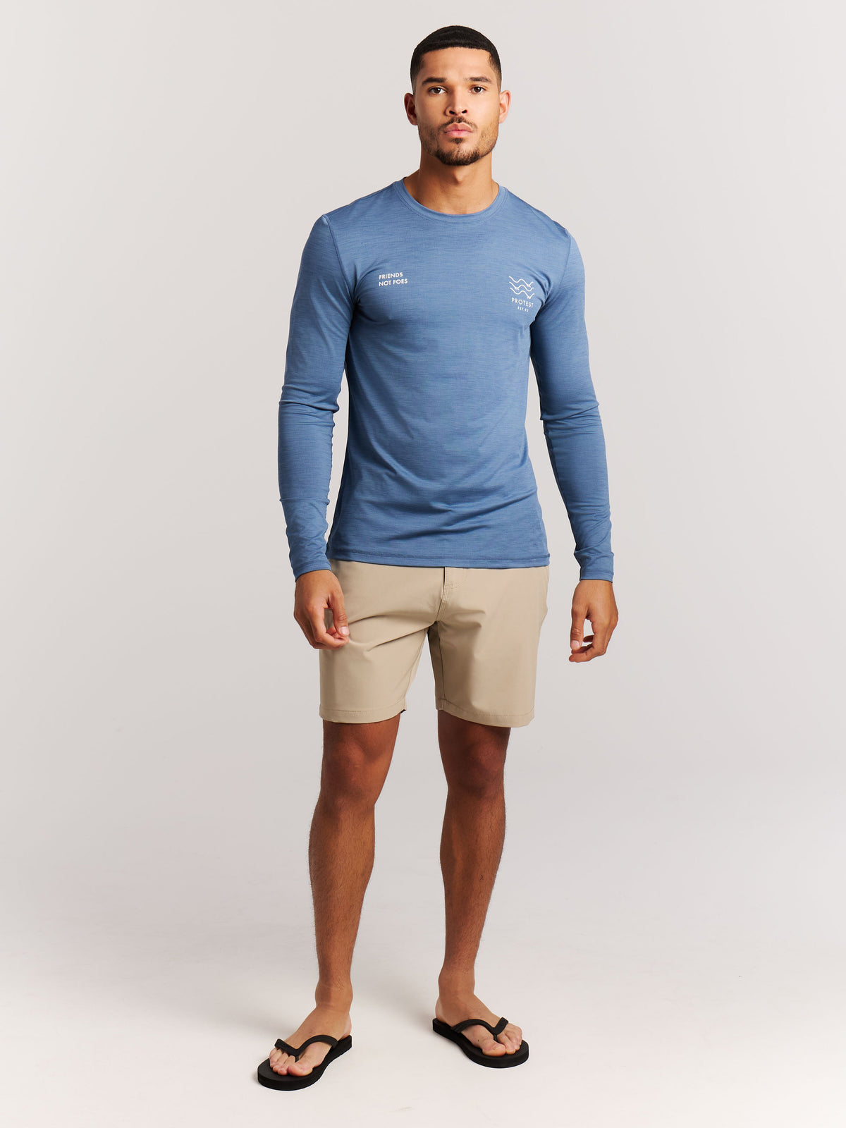 PROTEST PRTRyle Surf T-shirts Longsleeve | Empire Blue