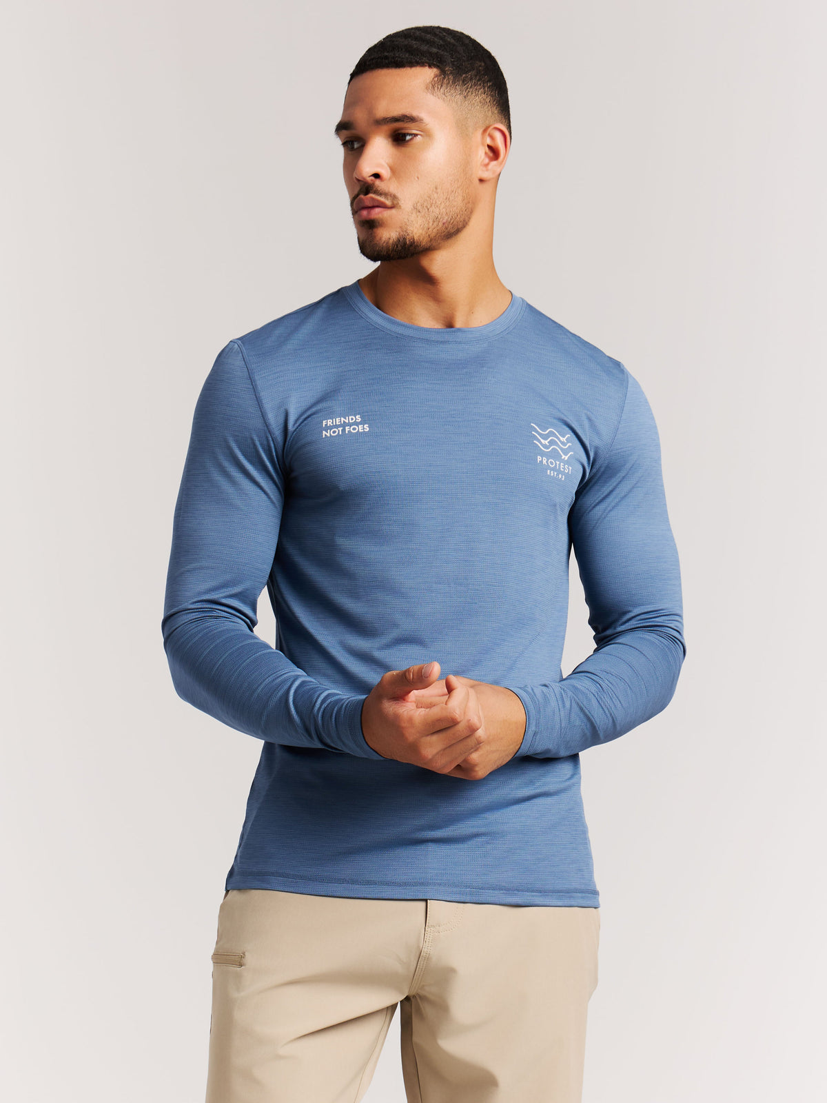 PROTEST PRTRyle Surf T-shirts Longsleeve | Empire Blue