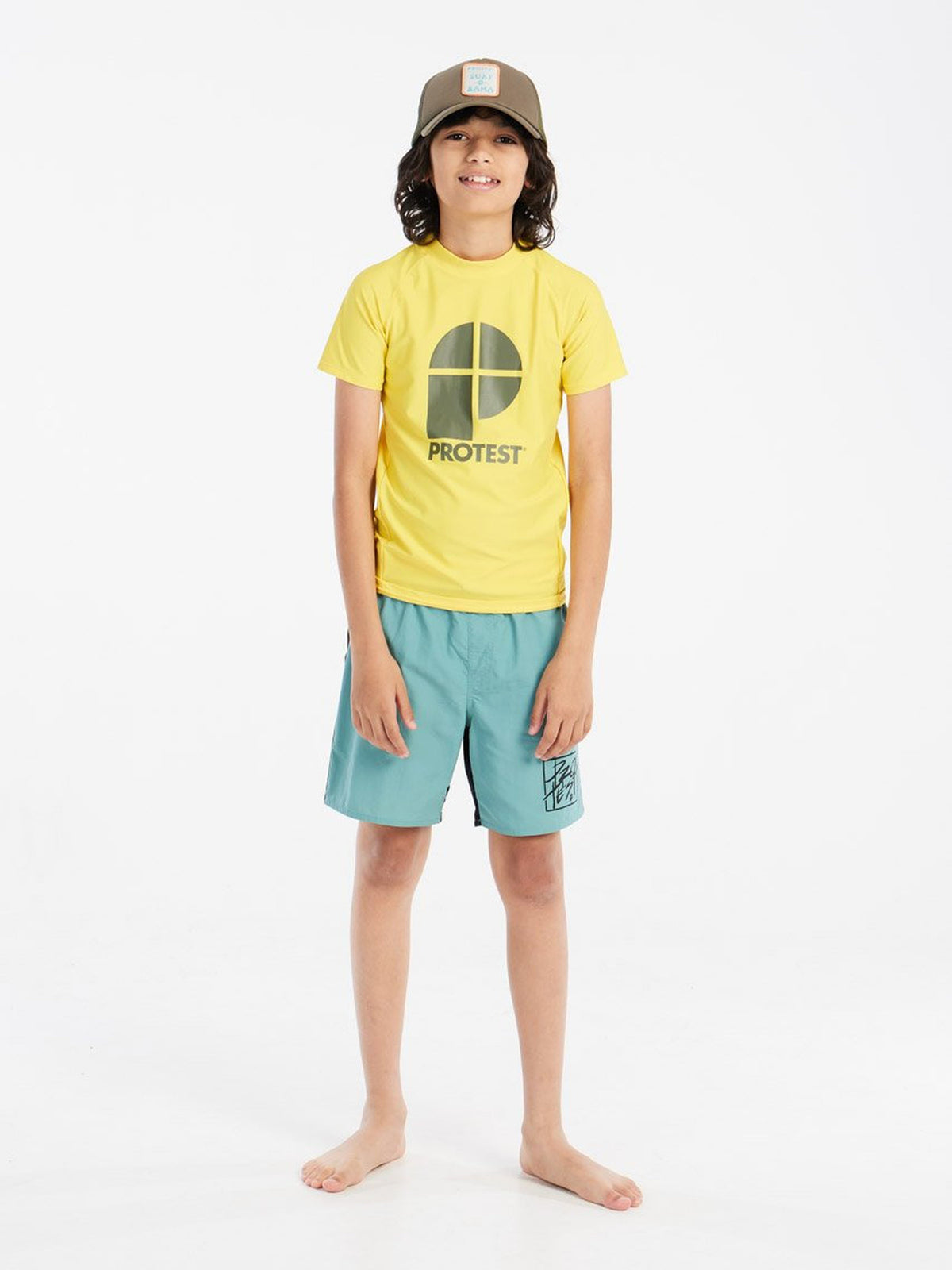 PROTEST PRTBERENT JR Surf T-shirts Shortsleeve | Maize Yellow