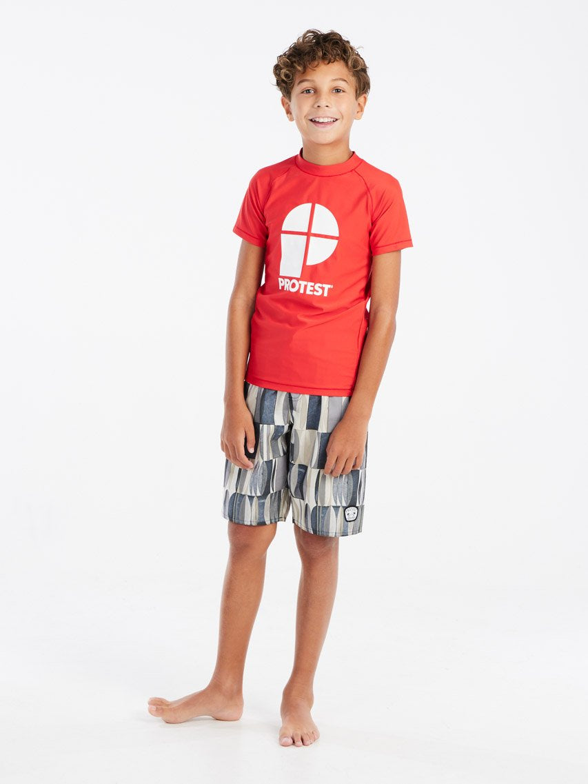 PROTEST PRTBERENTS JR Surf T-Shirt Sho | Scarlet Red
