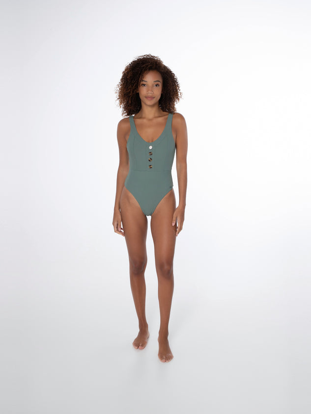 PROTEST PRTSILOPO swimsuit | Glass Bottlegreen