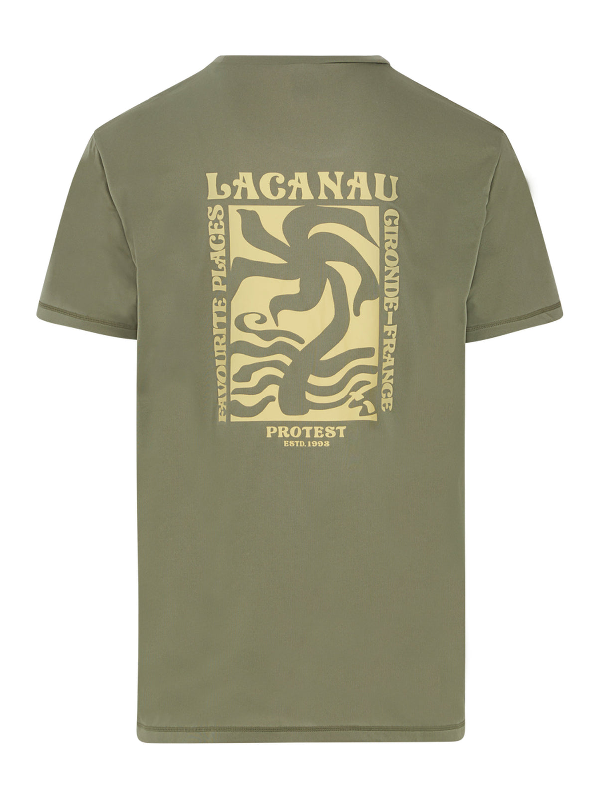 PROTEST PRTFOXY rashguard short s | Artichoke green