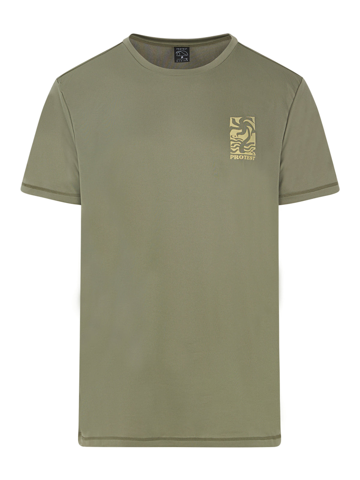PROTEST PRTFOXY rashguard short s | Artichoke green