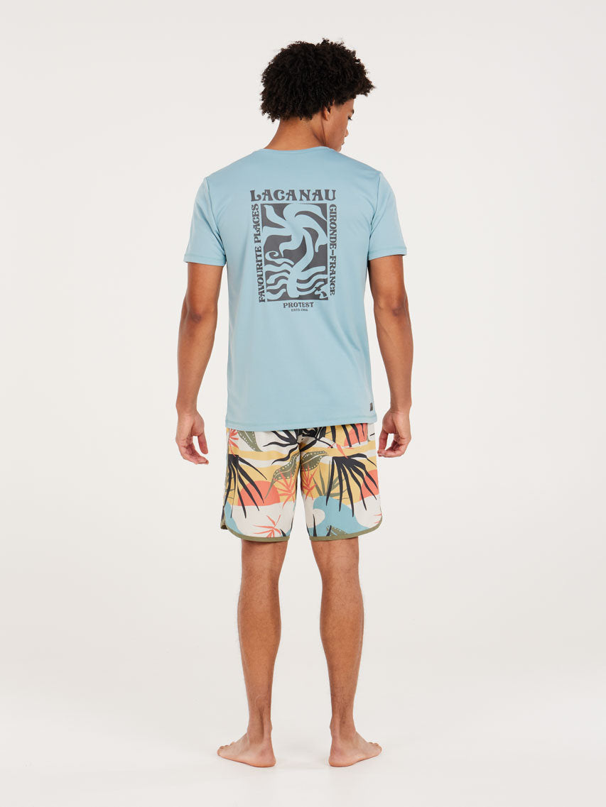 PROTEST PRTFOXY rashguard short s | Tourmaline Blue