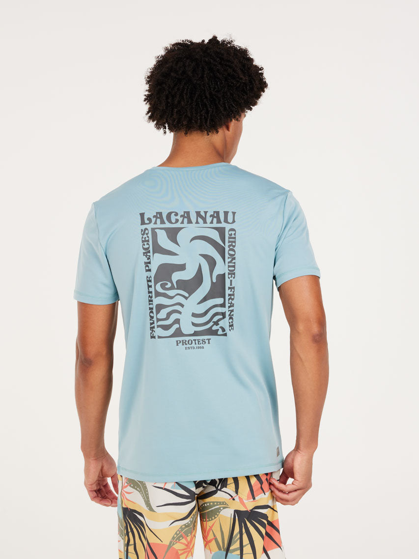 PROTEST PRTFOXY rashguard short s | Tourmaline Blue