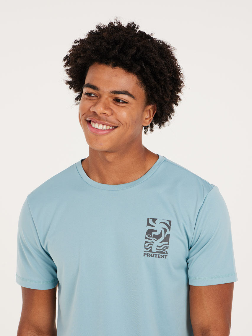 PROTEST PRTFOXY rashguard short s | Tourmaline Blue