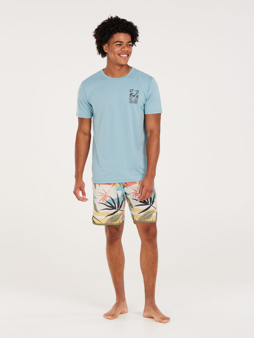PROTEST PRTFOXY rashguard short s | Tourmaline Blue