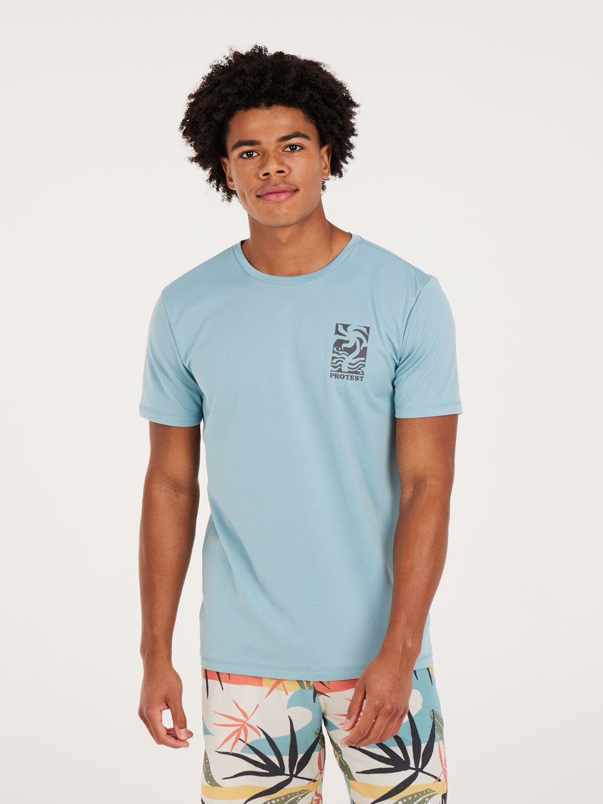PROTEST PRTFOXY rashguard short s | Tourmaline Blue