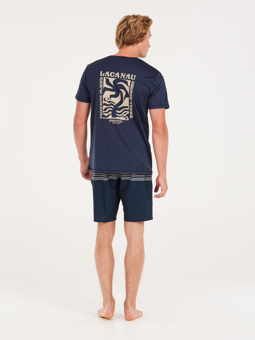 PROTEST PRTFOXY rashguard short s | Night Skyblue