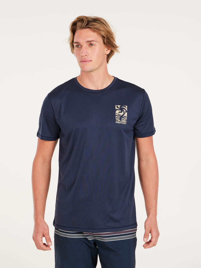 PROTEST PRTFOXY rashguard short s | Night Skyblue