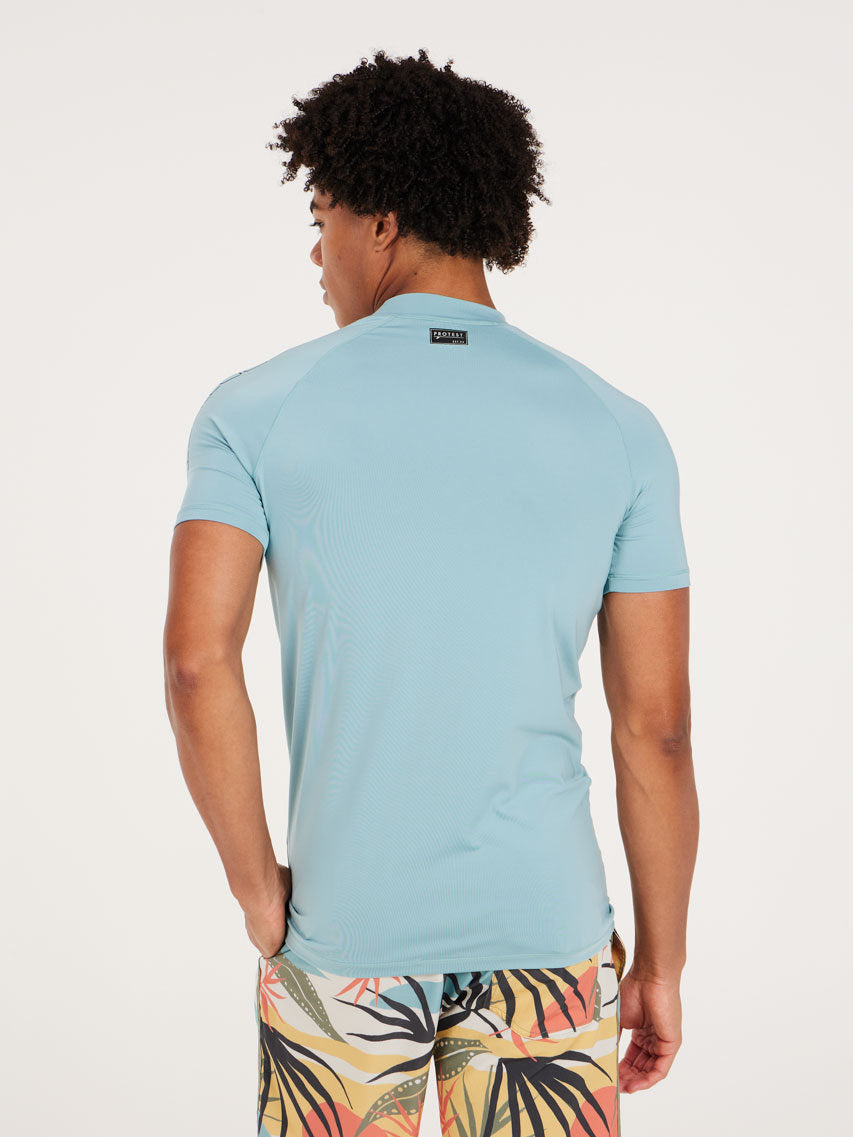 PROTEST PRTENFORD rashguard short | Tourmaline Blue