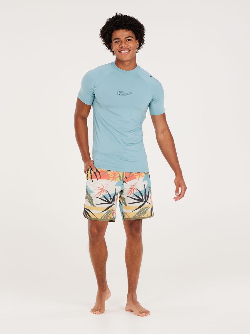 PROTEST PRTENFORD rashguard short | Tourmaline Blue