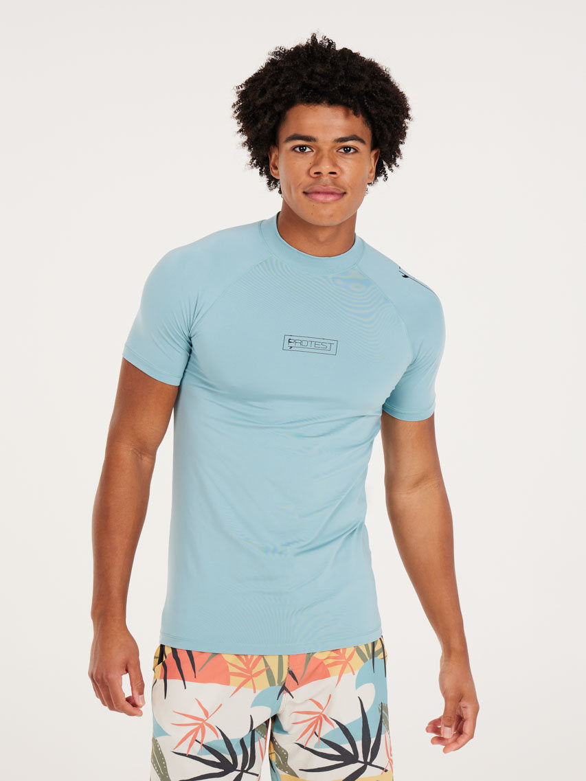 PROTEST PRTENFORD rashguard short | Tourmaline Blue