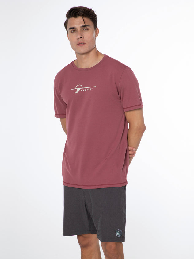 PROTEST PRTLEGUNDI surf t-shirt | Roan Rougebordeaux