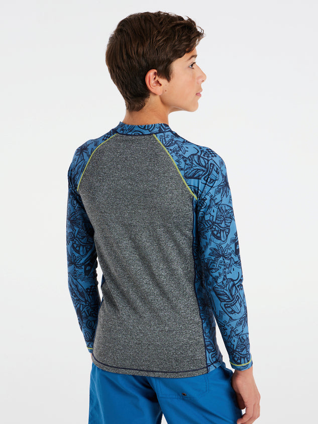 PROTEST PRTADMIT JR rashguard lon | River Blue