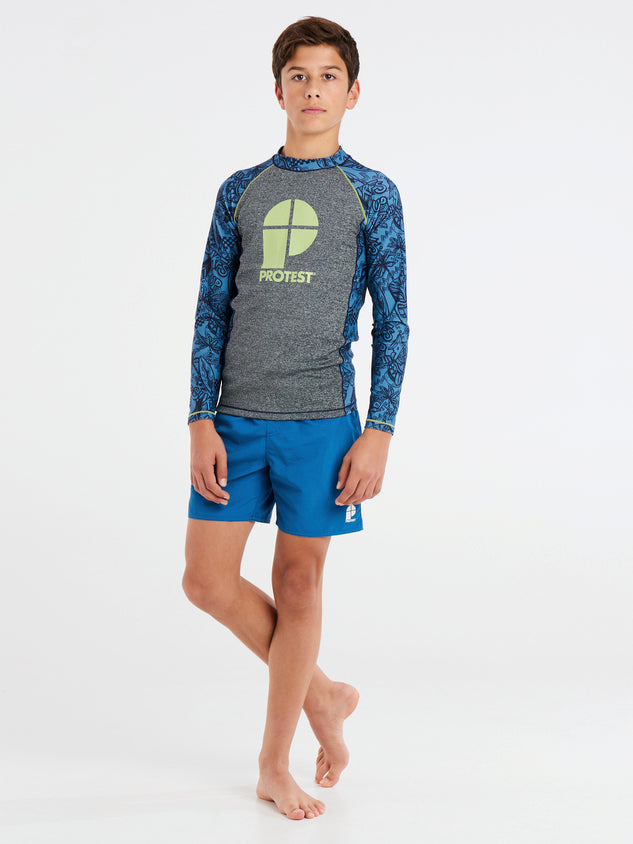 PROTEST PRTADMIT JR rashguard lon | River Blue