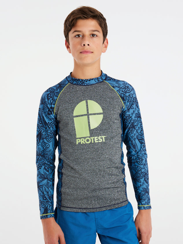 PROTEST PRTADMIT JR rashguard lon | River Blue