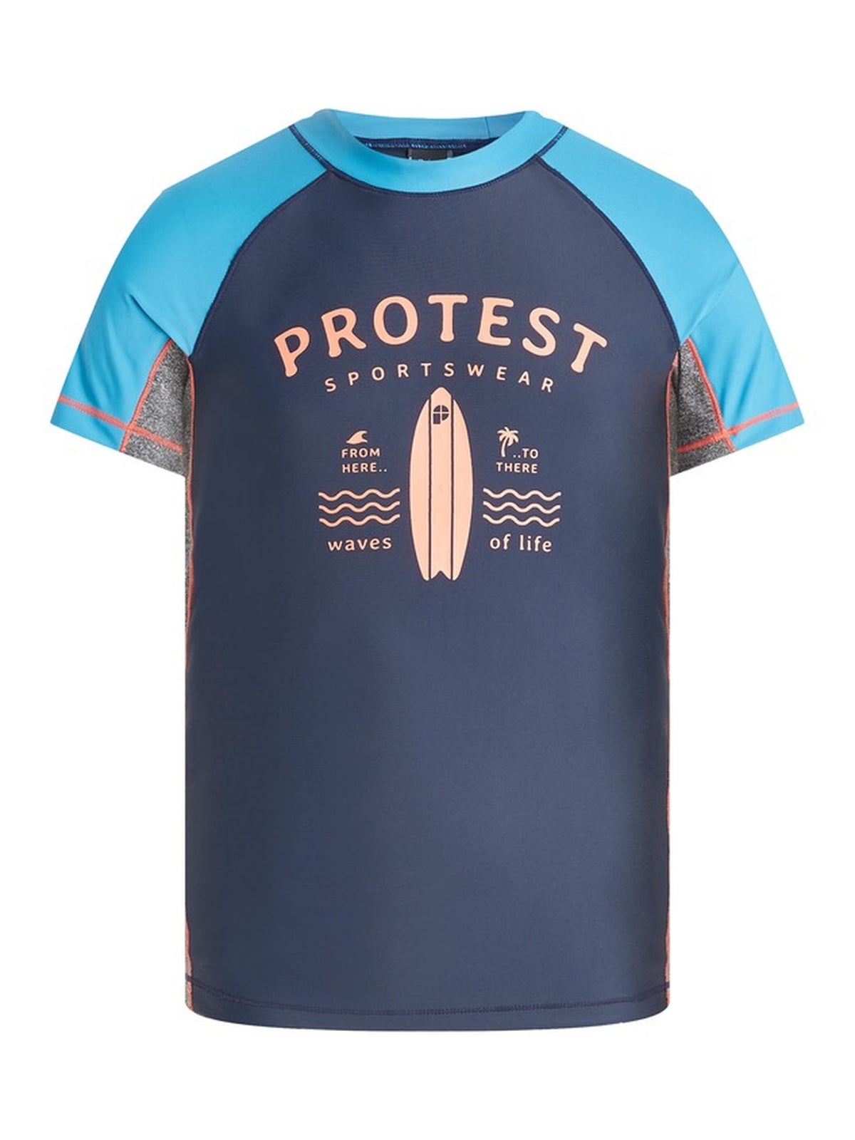 PROTEST PRTAKINO JR rashguard sho | Night Skyblue