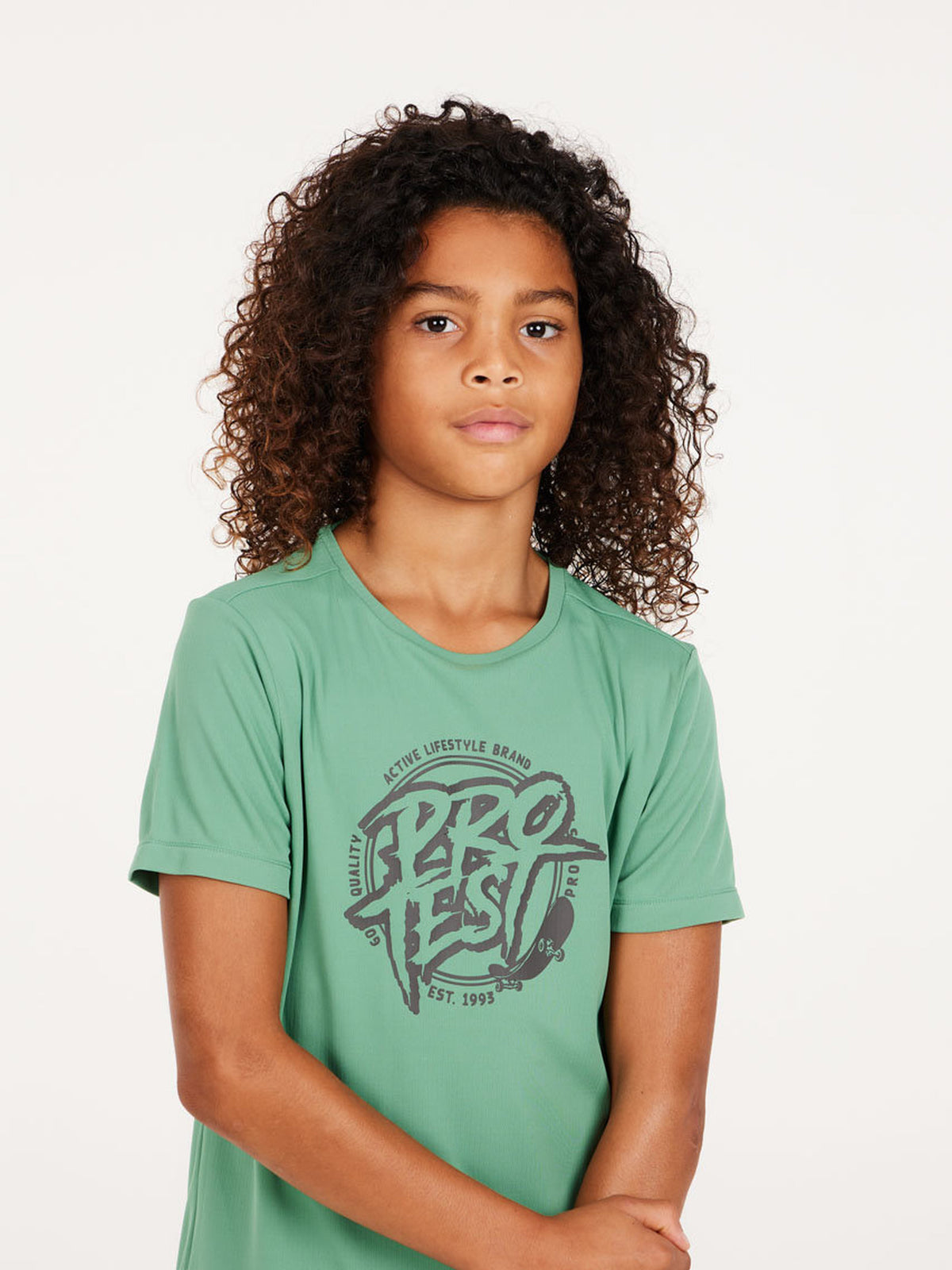 PROTEST PRTISLAND JR Rashguard Sh | Frosty Green