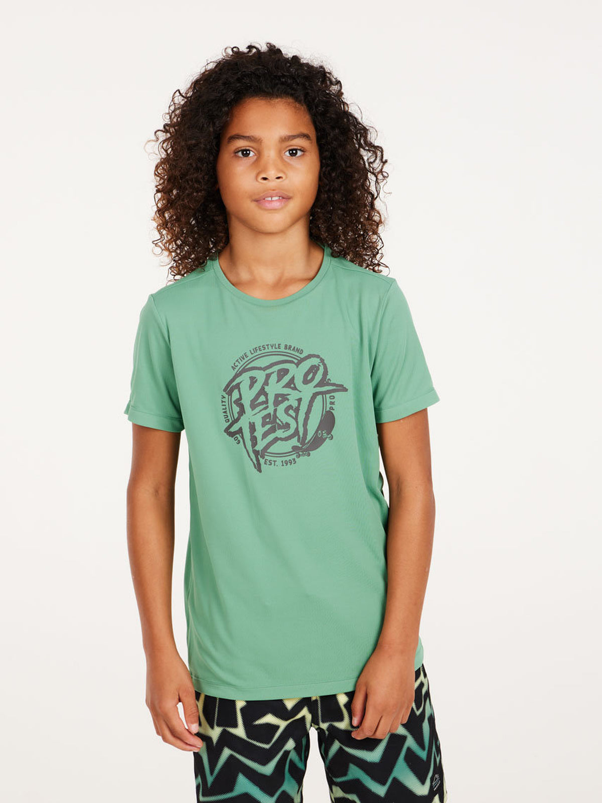 PROTEST PRTISLAND JR Rashguard Sh | Frosty Green