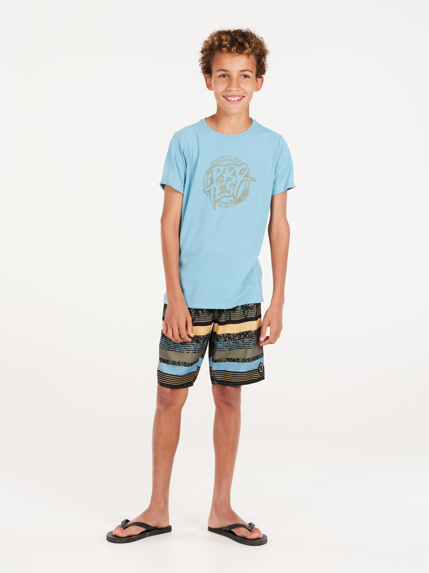 PROTEST PRTISLAND JR rashguard sh | Tourmaline Blue