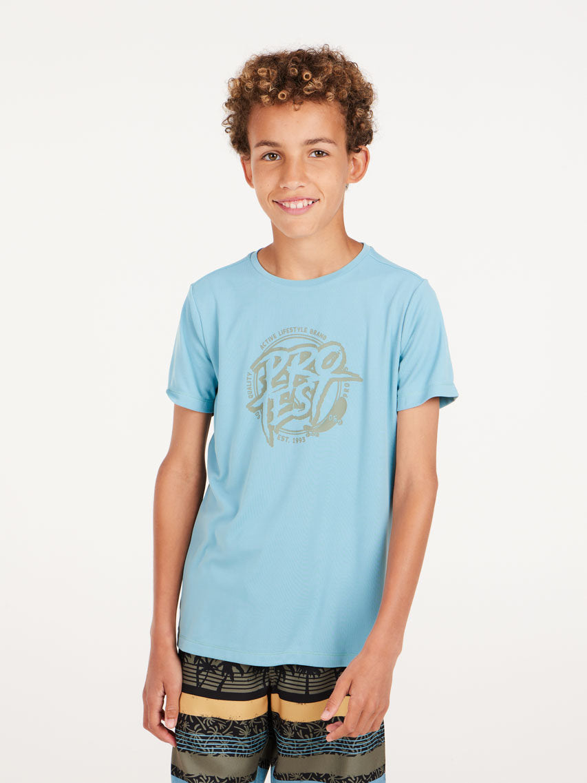 PROTEST PRTISLAND JR rashguard sh | Tourmaline Blue